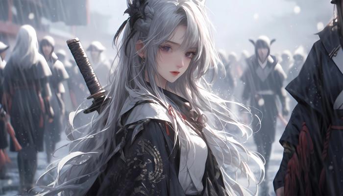 电脑壁纸 剑宗 师妹 AI艺术 下雨天 长发 美女 动漫 电脑桌面 高清壁纸 壁纸下载