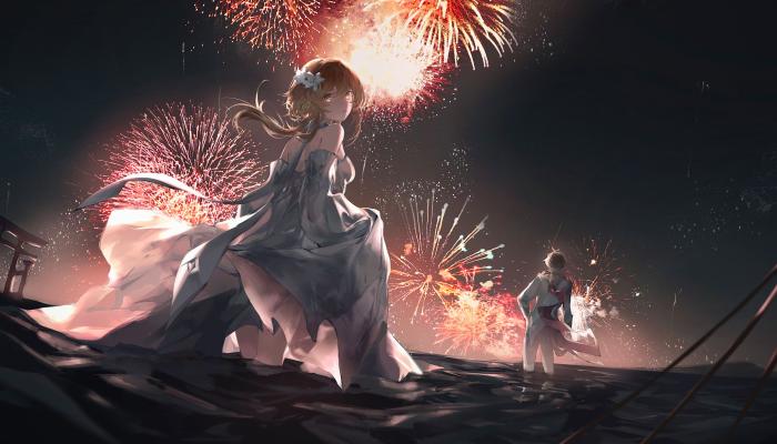 电脑壁纸 动漫 动漫女孩 烟火 原神 流明 水 动漫男孩 电脑桌面 高清壁纸 壁纸下载