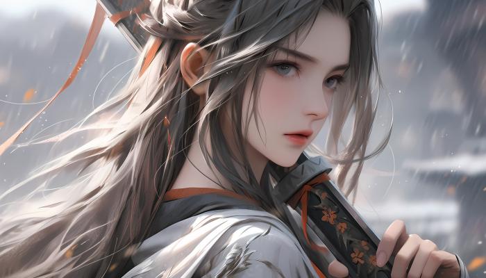 电脑壁纸 动漫 古风 女侠 长发飘飘 长剑 美女 电脑桌面 高清壁纸 壁纸下载-蚂蚁资源网