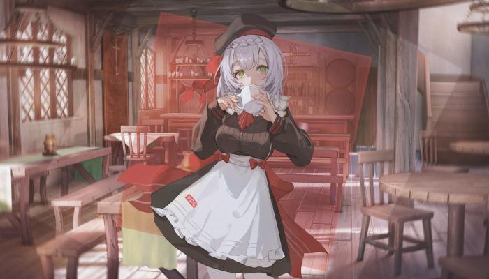 电脑壁纸 动漫女孩 画中画 诺埃尔 原神 电脑桌面 高清壁纸 壁纸下载