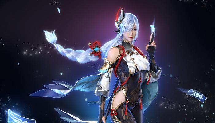 电脑壁纸 原神 游戏人物 游戏造型 拿符咒的女人 电脑桌面 高清壁纸 壁纸下载