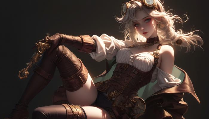 电脑壁纸 欧洲牛仔时代复古紧身衣性感穿搭AI金发美女 电脑桌面 高清壁纸 壁纸下载-蚂蚁资源网