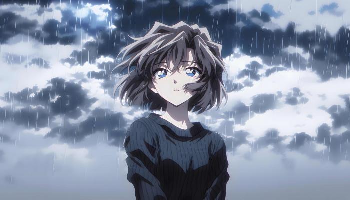 电脑壁纸 灰原哀 高清动漫 AI艺术 动漫 下雨 电脑桌面 高清壁纸 壁纸下载