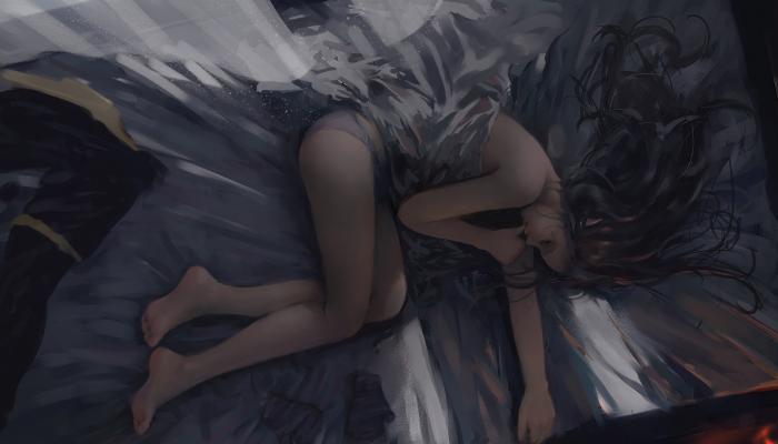 电脑壁纸 电脑桌面 睡觉 睡着了 侧躺在床上的性感内衣美女 高清壁纸 壁纸下载