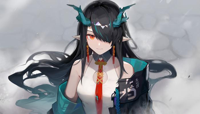 电脑壁纸 花娘 黑图 武士 动漫 女孩 游戏 艺术作品 黄昏 龙女 电脑桌面 高清壁纸 壁纸下载