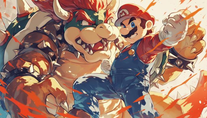 电脑壁纸 超级马里奥和bowser酷霸王高清动漫 电脑桌面 高清壁纸 壁纸下载