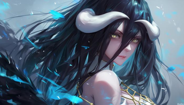 电脑壁纸 雅儿贝德酷飒性感AI美图壁纸，轻小说《Overlord》主要角色雅儿贝德 高清壁纸 壁纸下载