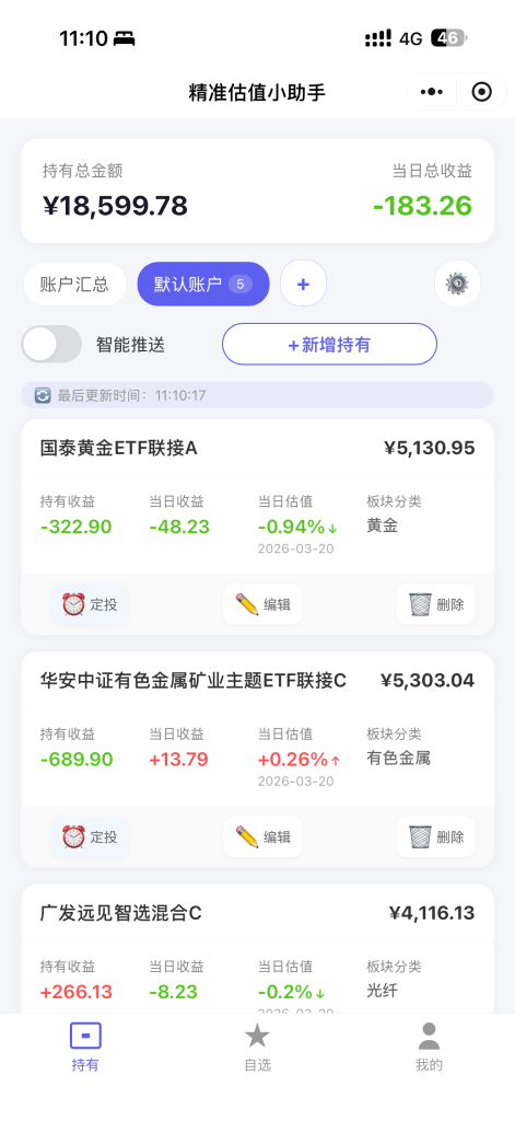 精准估值小助手：专业的微信小程序基金估值工具-蚂蚁资源网